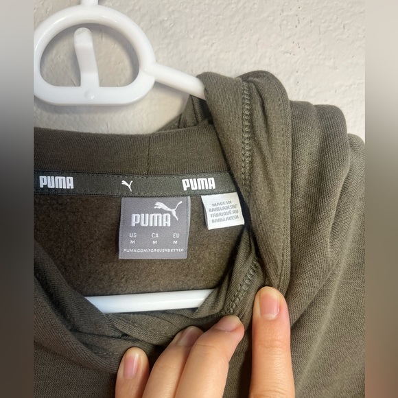 PUMA Women's Power Logo Hooded Sweatshirt, Grape Leaf - Picture 4 of 8